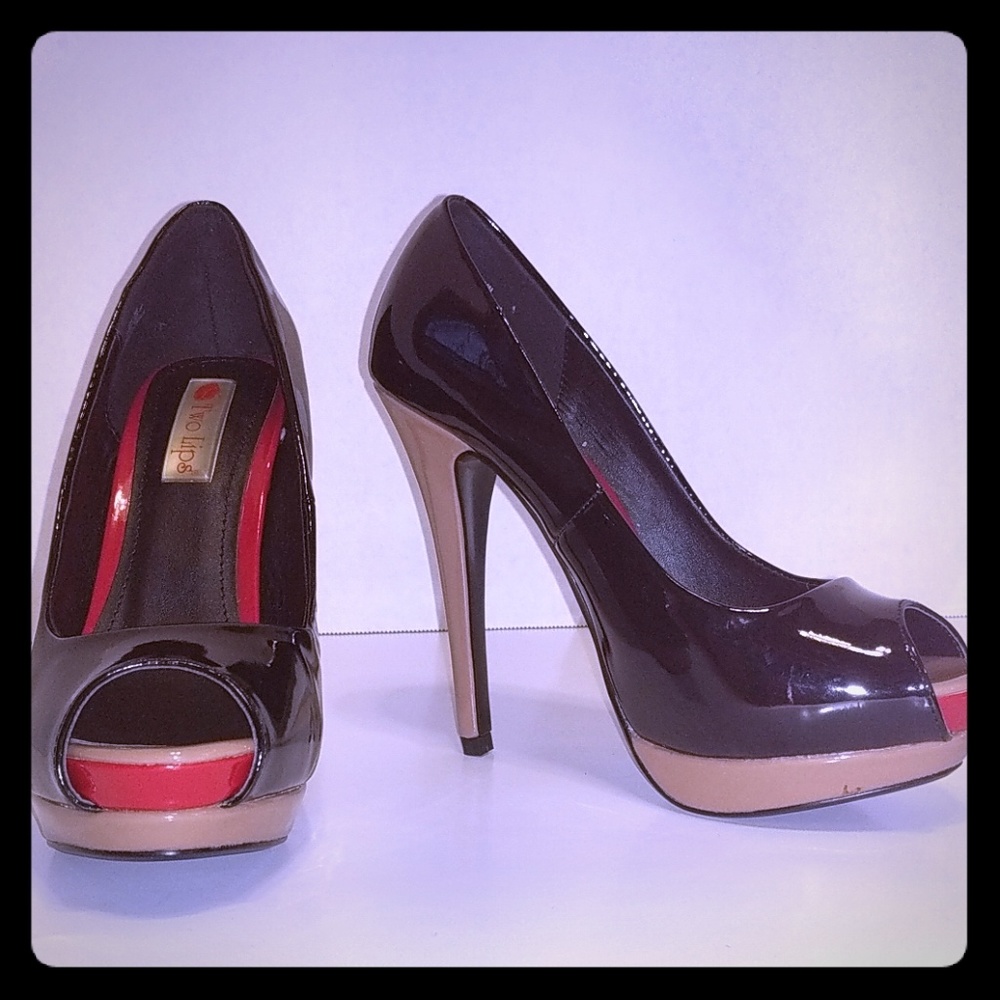 Two Lips Multicolored Heels